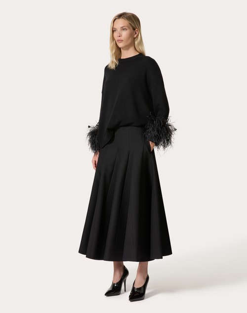 Red Valentino GONNA MIDI IN CREPE COUTURE Promozione