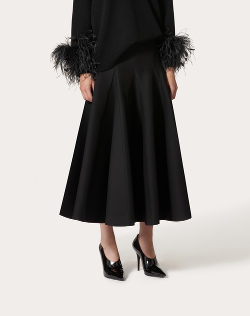 Red Valentino GONNA MIDI IN CREPE COUTURE Promozione
