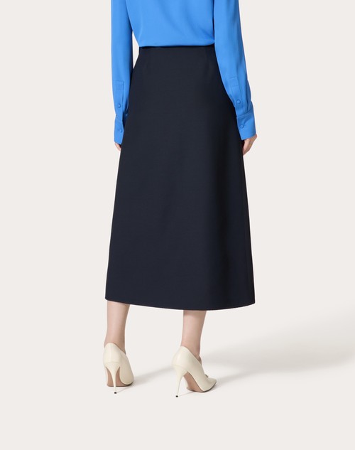 Red Valentino GONNA MIDI IN CREPE COUTURE Fino Al -60%