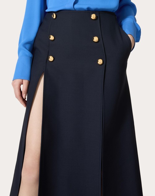 Red Valentino GONNA MIDI IN CREPE COUTURE Fino Al -60%