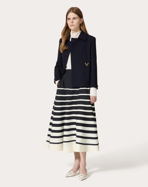 Red Valentino GONNA MIDI IN CREPE COUTURE VALENTINO ROOMVIEW Affare Del Giorno