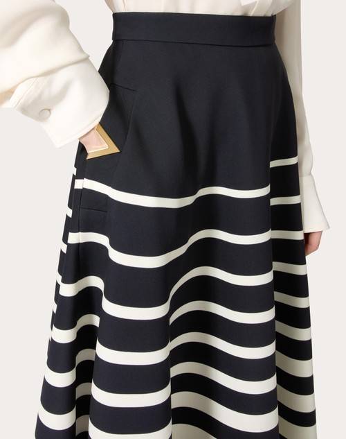 Red Valentino GONNA MIDI IN CREPE COUTURE VALENTINO ROOMVIEW Affare Del Giorno
