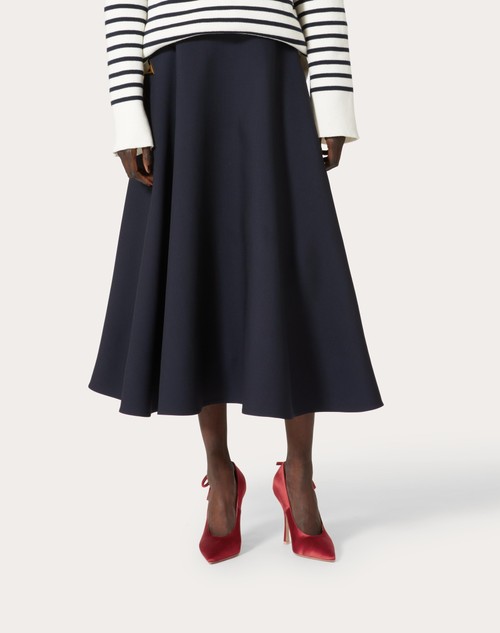 Red Valentino GONNA MIDI IN CREPE COUTURE Novità