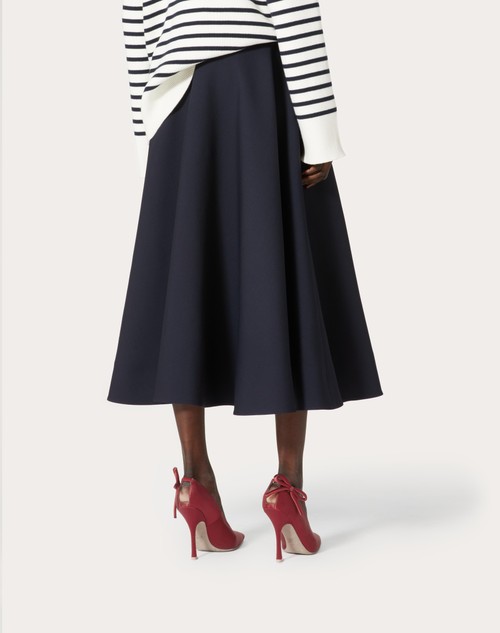 Red Valentino GONNA MIDI IN CREPE COUTURE Novità