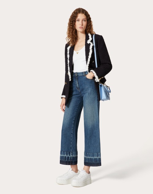 Red Valentino TOP IN RIBBED COTTON Outlet