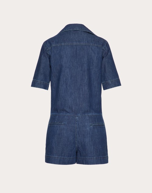 Red Valentino TUTA IN CHAMBRAY DENIM Pezzi Unici