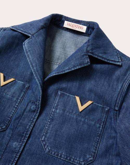 Red Valentino TUTA IN CHAMBRAY DENIM Pezzi Unici
