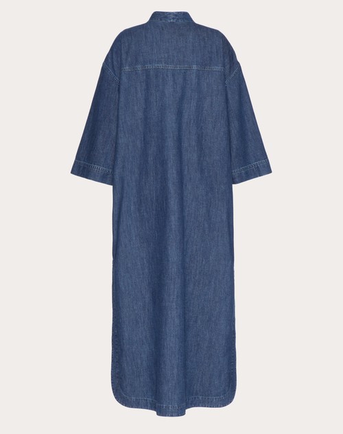 Red Valentino KAFTANO IN CHAMBRAY DENIM Qualità Garantita