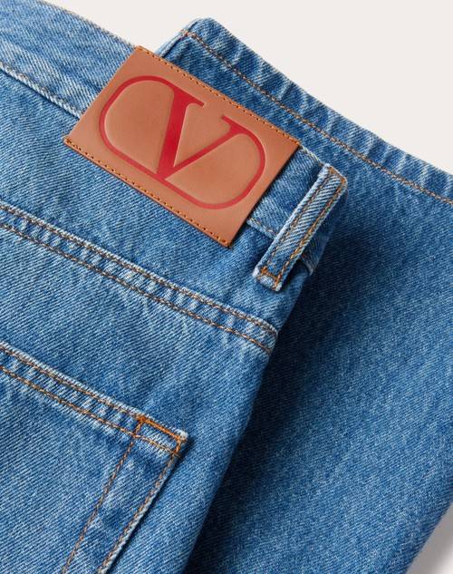 Red Valentino PANTALONE IN MEDIUM BLUE DENIM Shopping Online