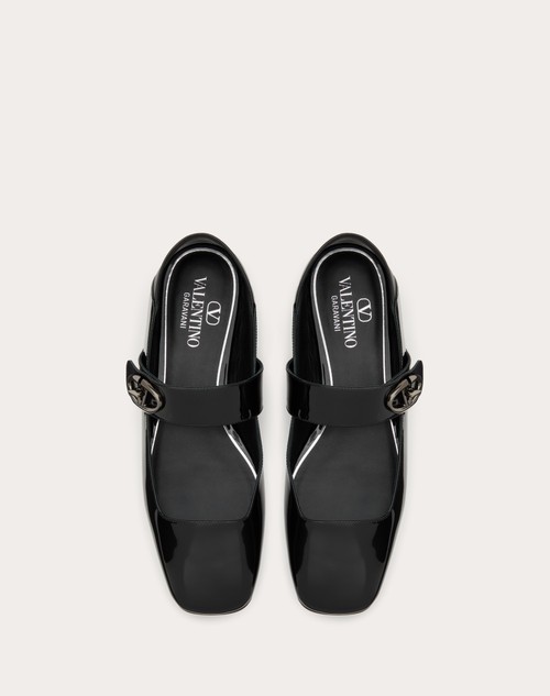 Red Valentino BALLERINA MARY-JANE VLOGO LOCKER IN VERNICE Novità