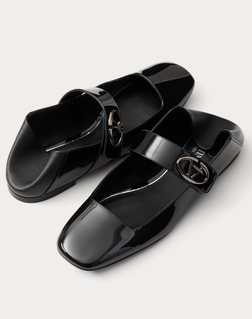 Red Valentino BALLERINA MARY-JANE VLOGO LOCKER IN VERNICE Novità