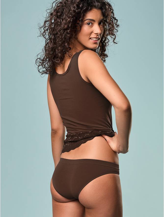 Luigi di Focenza SLIP DONNA VITA BASSA CIOCCOLATO Vendita