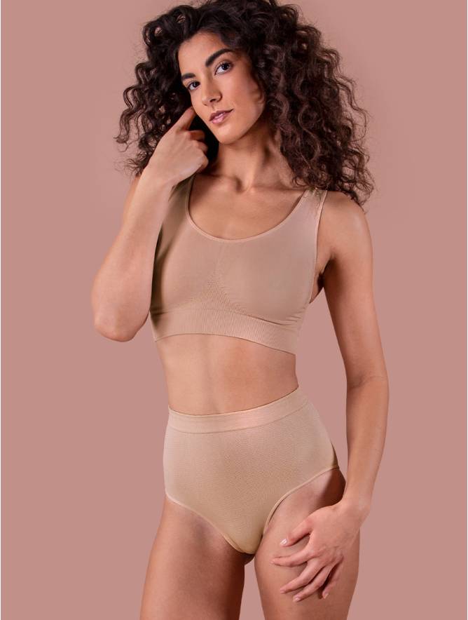 Luigi di Focenza SLIP DONNA CONTENITIVO MIDI NUDO Black Friday