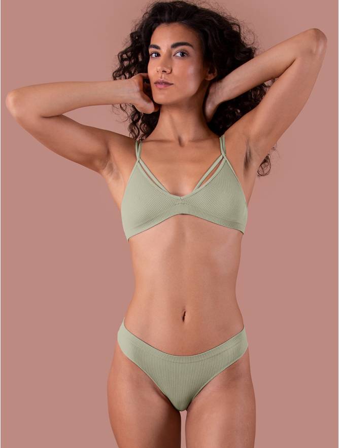 Luigi di Focenza BRASILIANA DONNA COSTINA RIB MENTA In Saldo