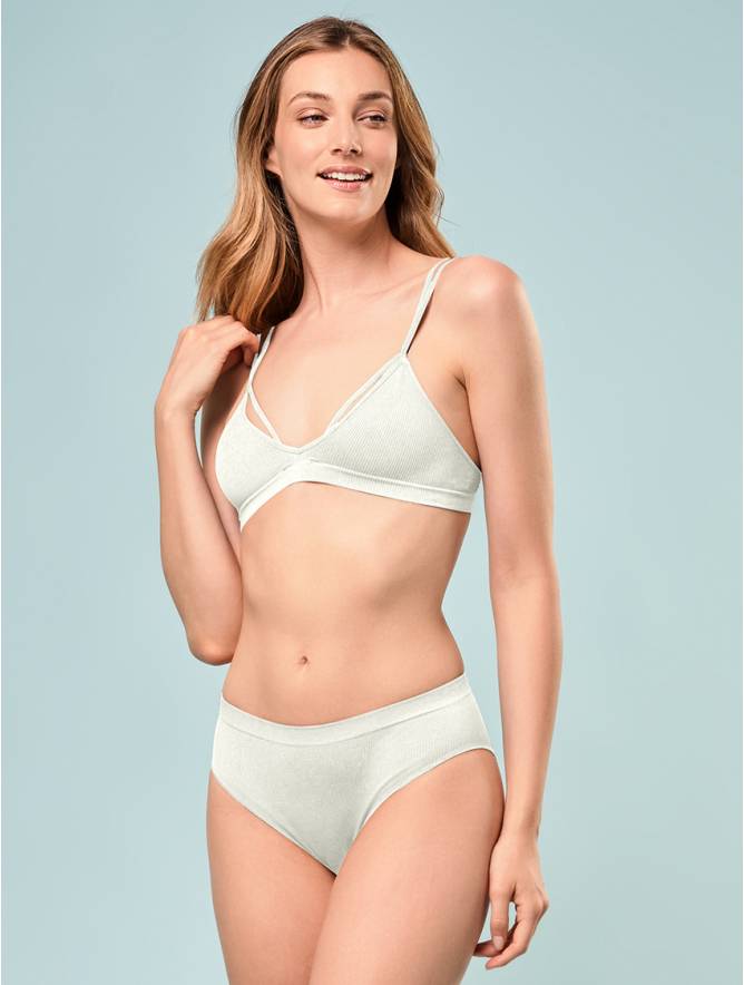 Luigi di Focenza SLIP DONNA V. ALTA COSTINA RIB IVORY Affare Del Giorno