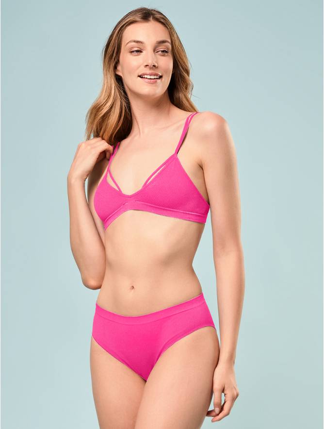 Luigi di Focenza SLIP DONNA V. ALTA COSTINA RIB BUBBLE FLUO' Sottocosto