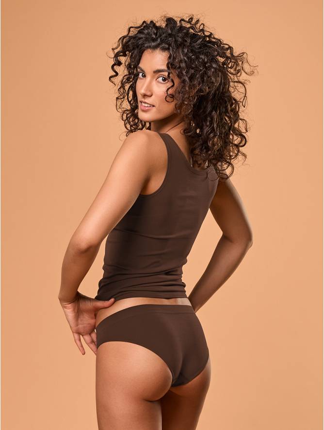 Luigi di Focenza SLIP DONNA VITA ALTA CIOCCOLATO Enormi risparmi