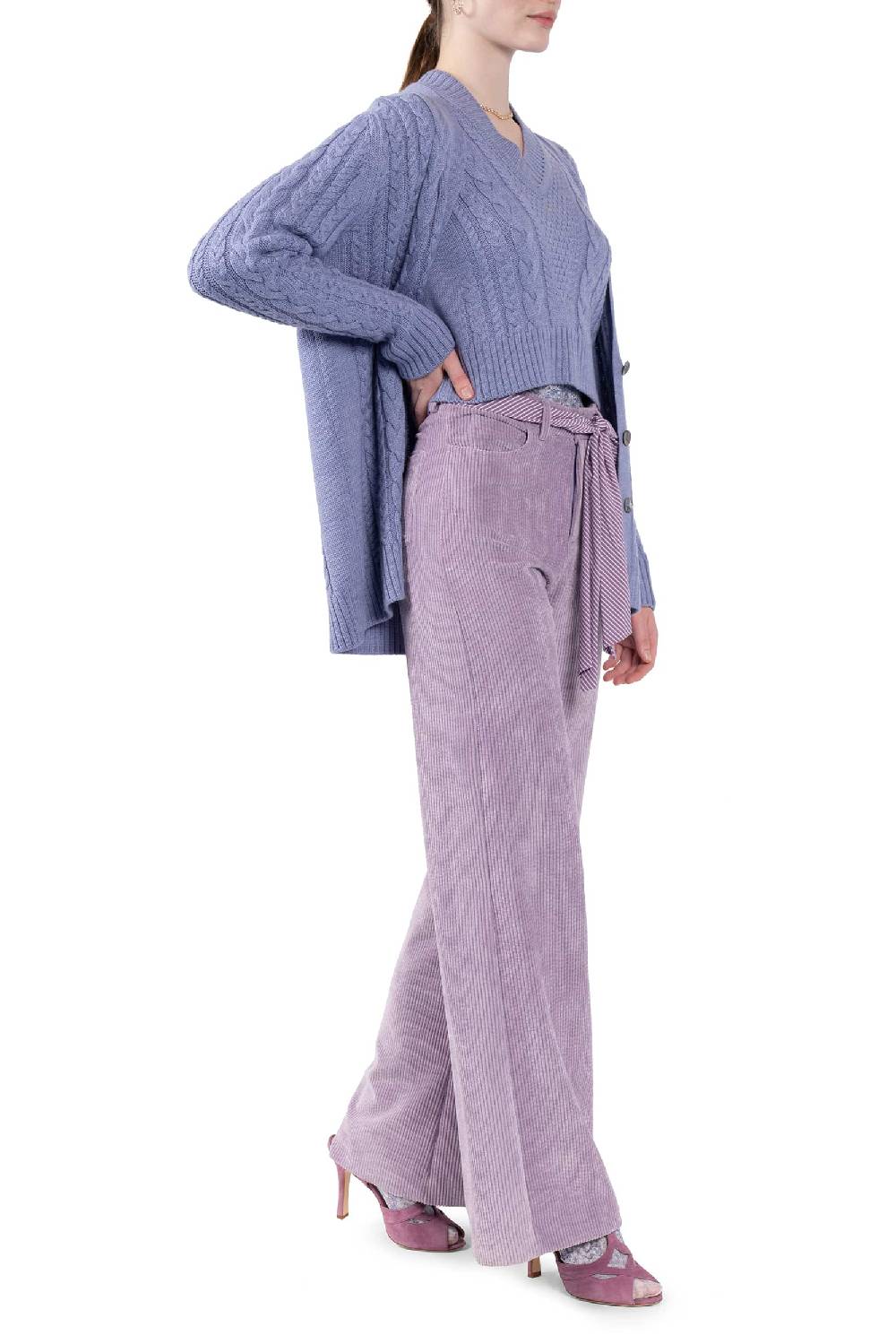 Luisa Beccaria Cardigan intrecciato Sottocosto