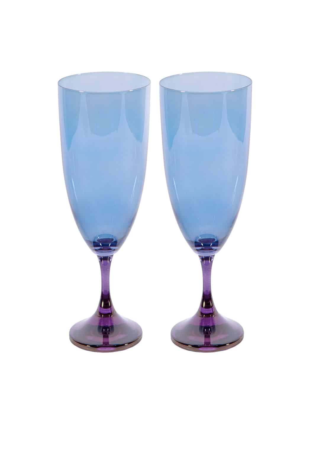 Luisa Beccaria Ombra Viola Al Blu Set Di Due Flauto Nuovo