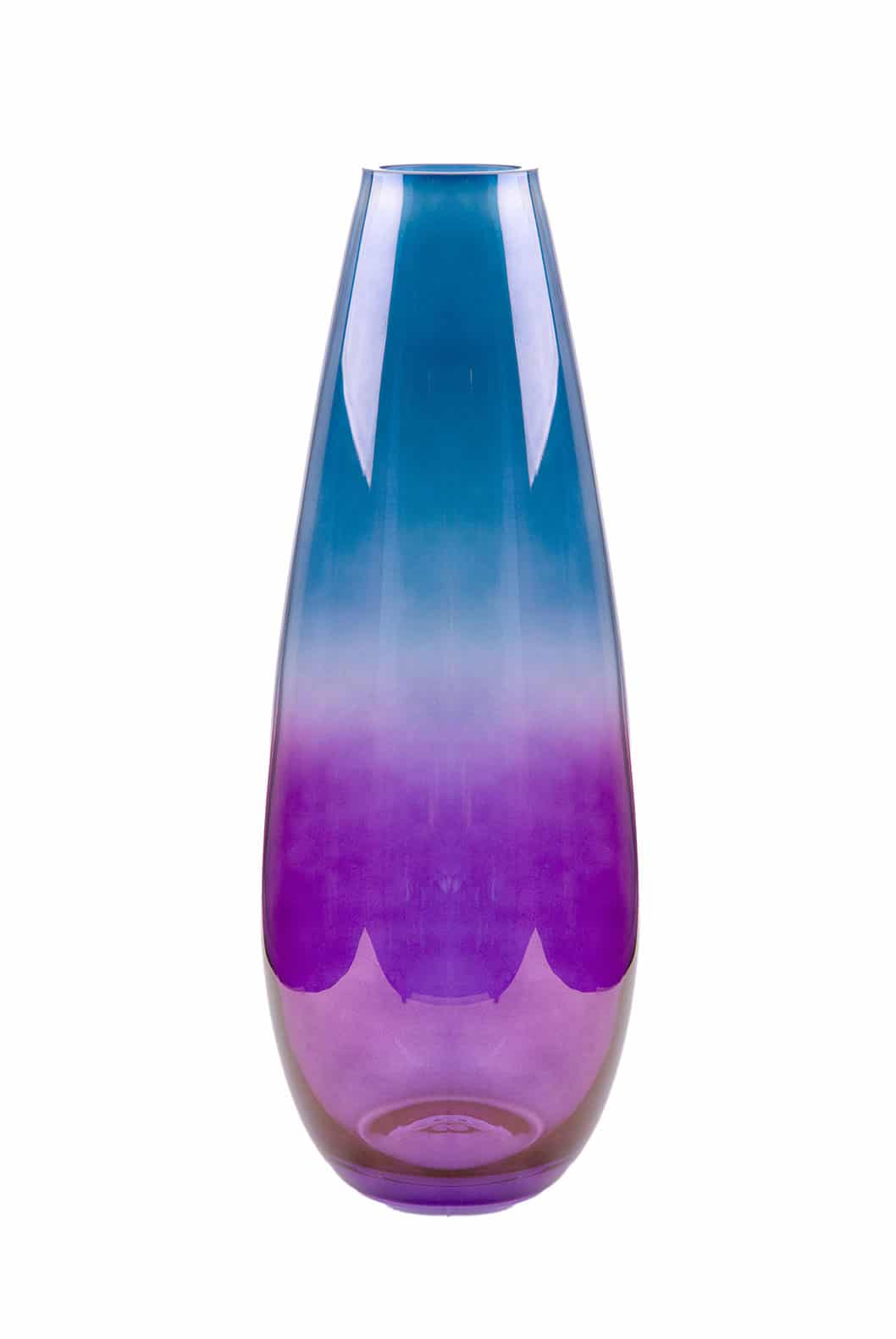 Luisa Beccaria Shade Purple To Blue Drop Vaso Qualità