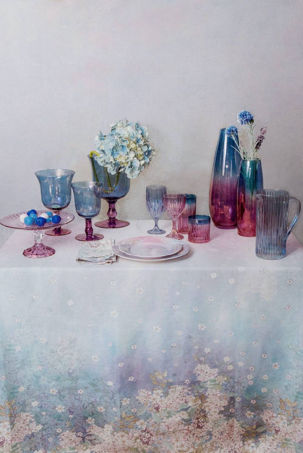 Luisa Beccaria Shade Purple To Blue Drop Vaso Qualità