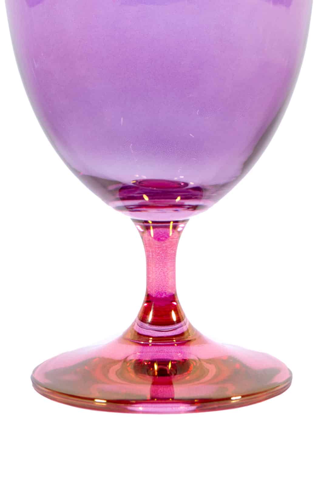 Luisa Beccaria Ombra Rosa Al Viola Set Di Due Bicchieri Di Vino Promozione