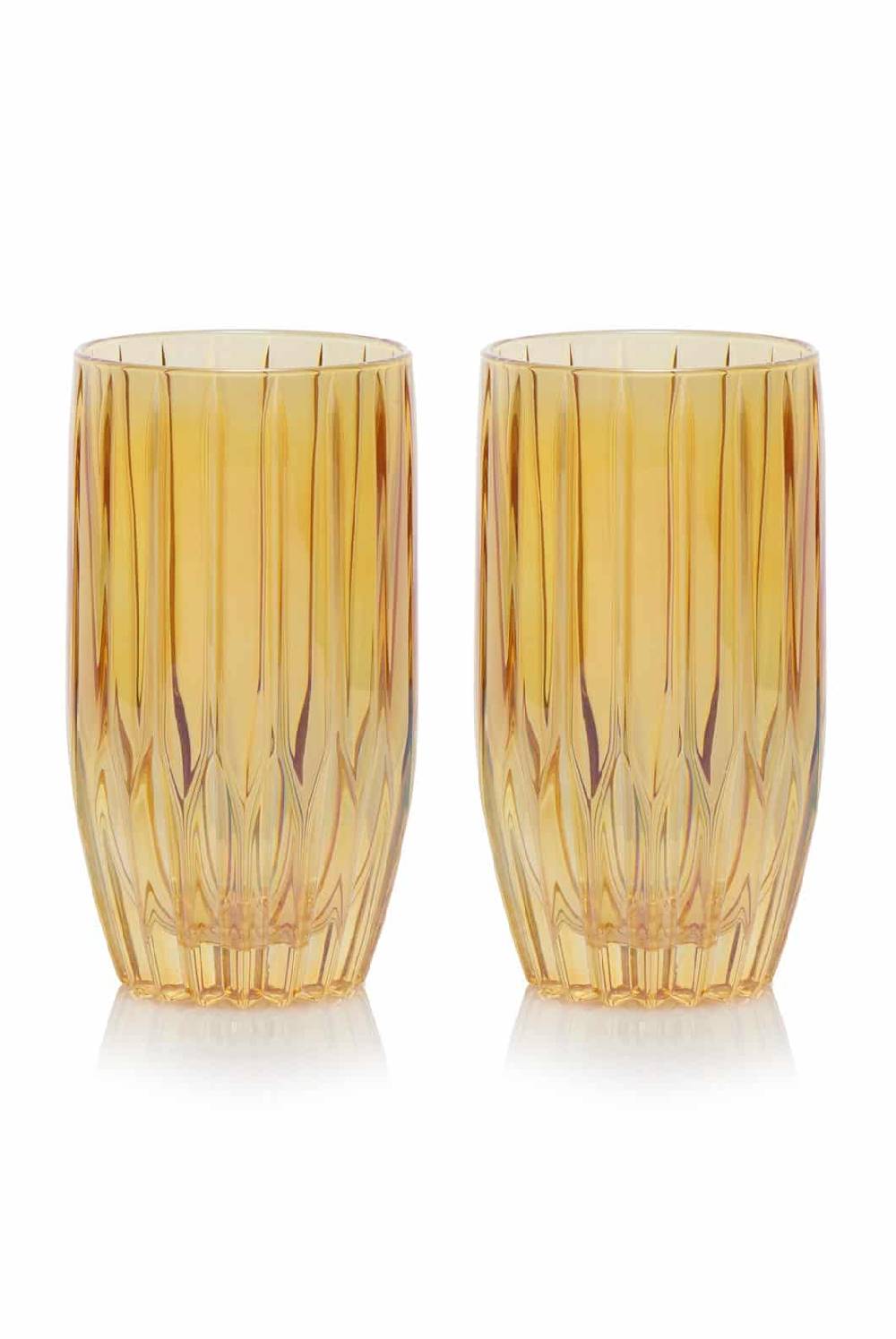 Luisa Beccaria Ambra Set Di Due Bicchieri Tumbler Grandi Shopping Online