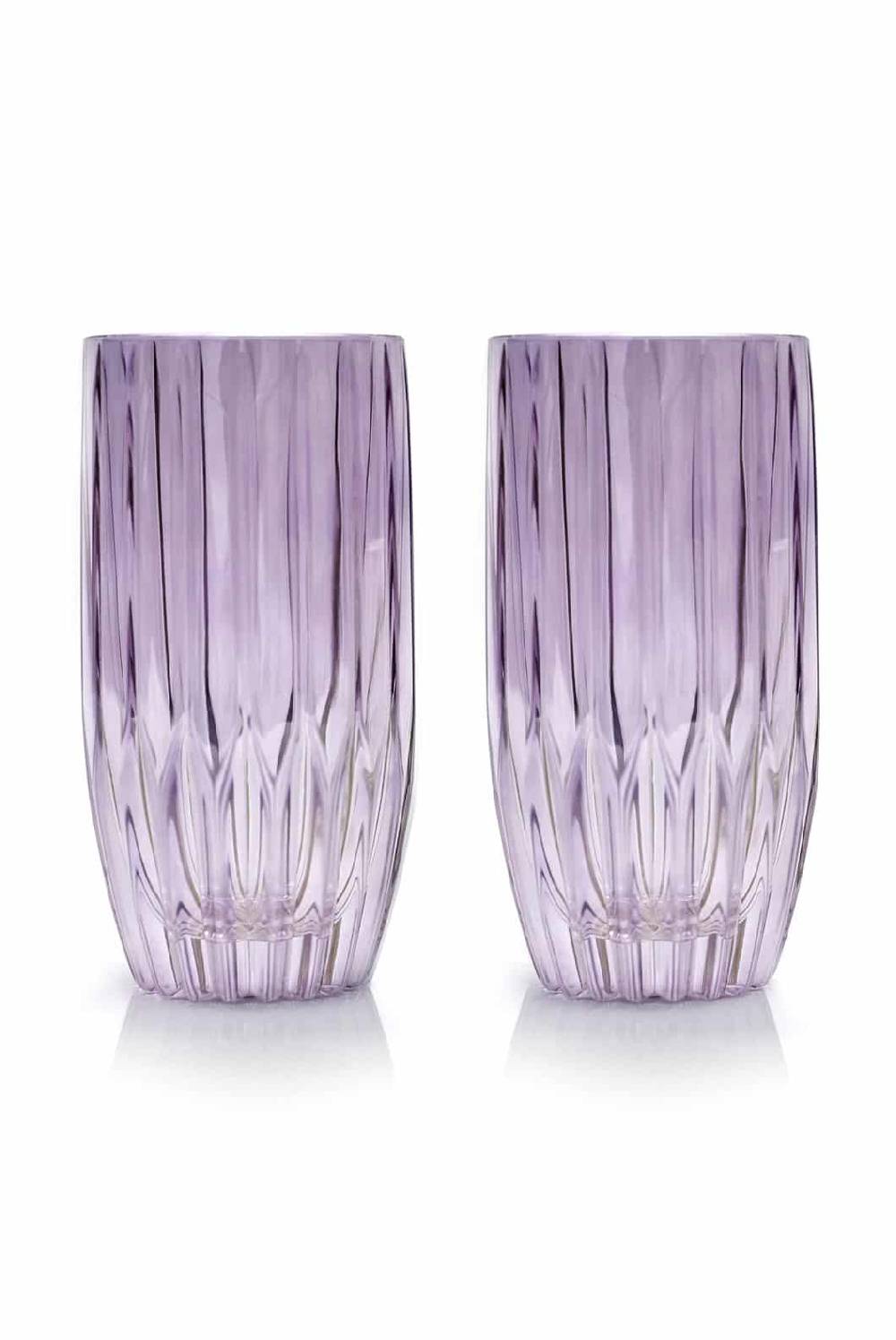 Luisa Beccaria Viola Set Di Due Grandi Bicchieri Tumbler Sottocosto