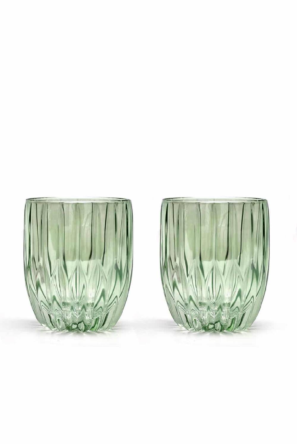 Luisa Beccaria Set Verde Di Due Piccoli Bicchieri Tumbler Novità