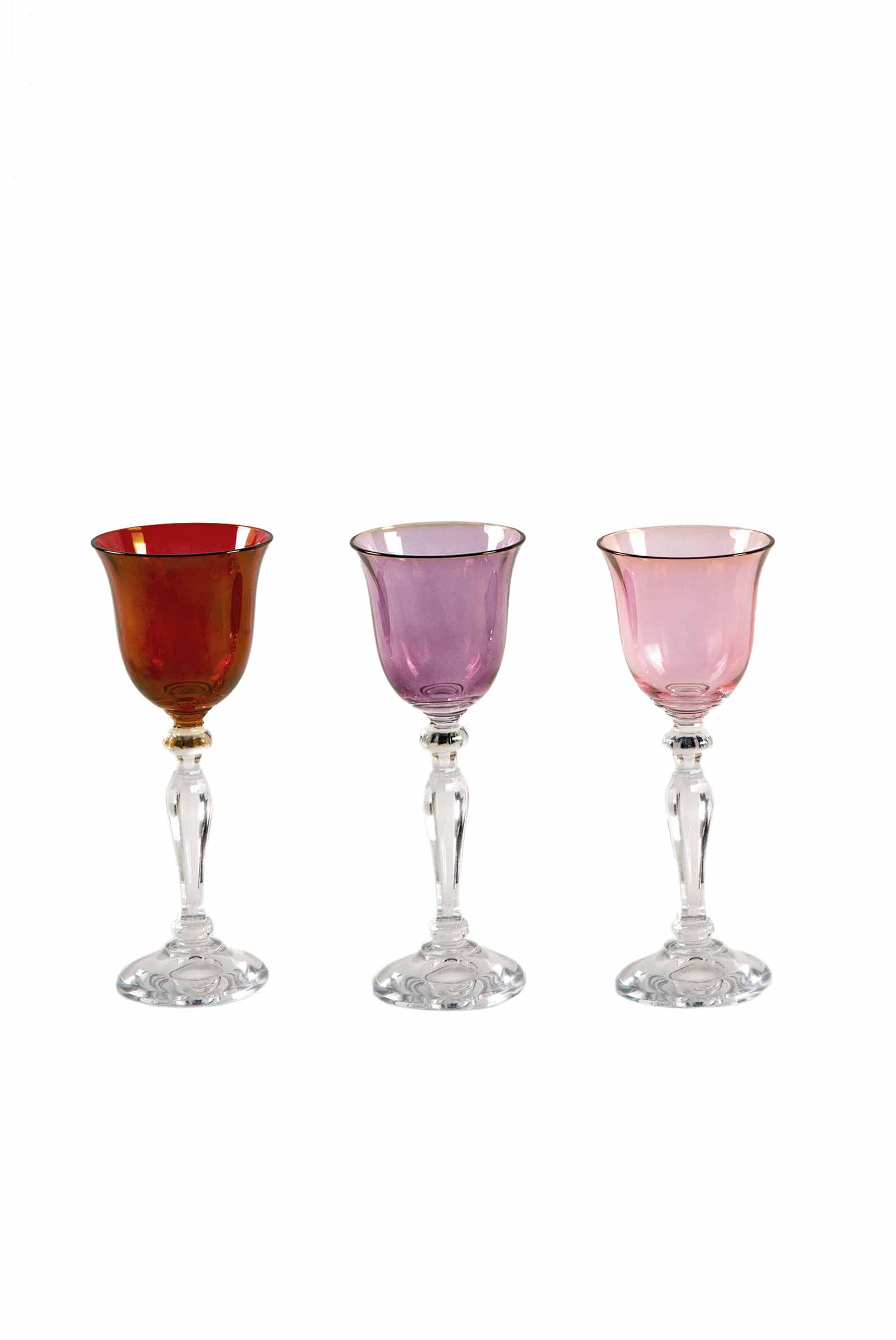 Luisa Beccaria Set Di Sei Colpi Di Rosso, Viola, Rosa Negozio