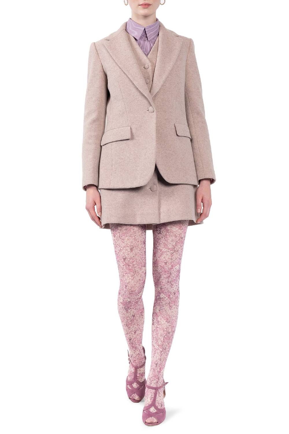 Luisa Beccaria Giacca Blazer in Lana In Linea