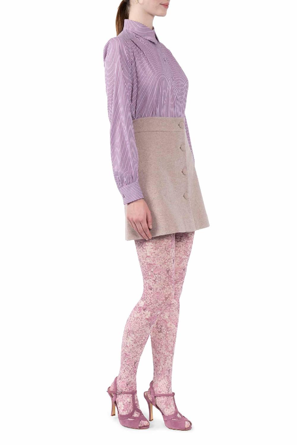 Luisa Beccaria Camicia in cotone a righe Vendita