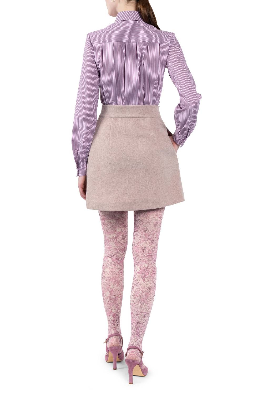 Luisa Beccaria Camicia in cotone a righe Vendita