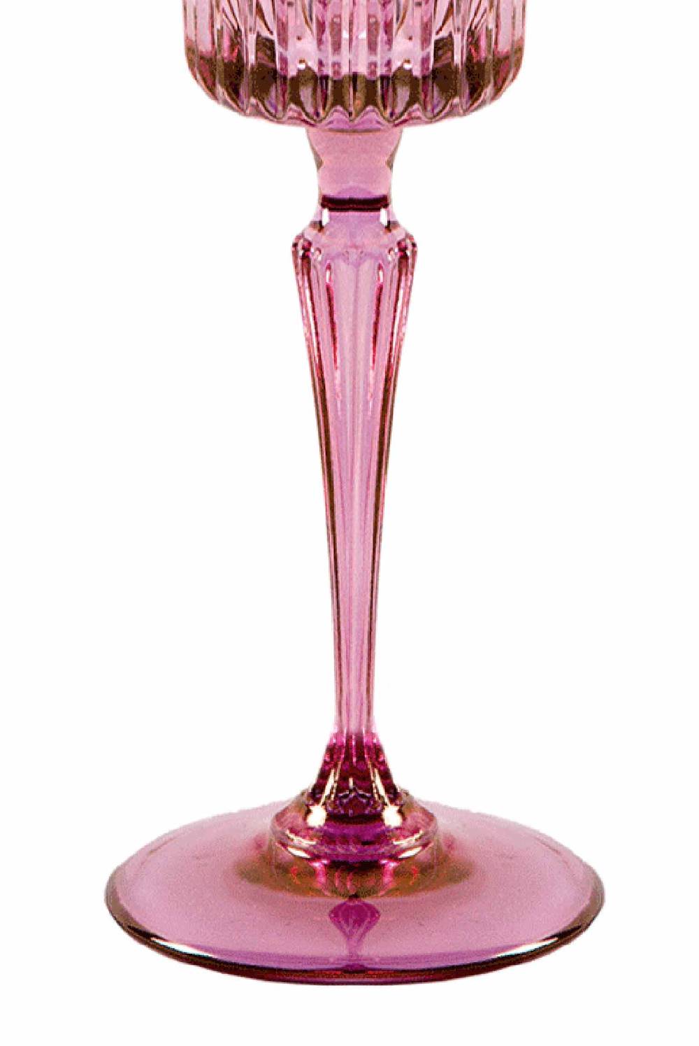 Luisa Beccaria Tonalità dal rosa al viola Set di due bicchieri Domina Flute Prezzo Ridotto