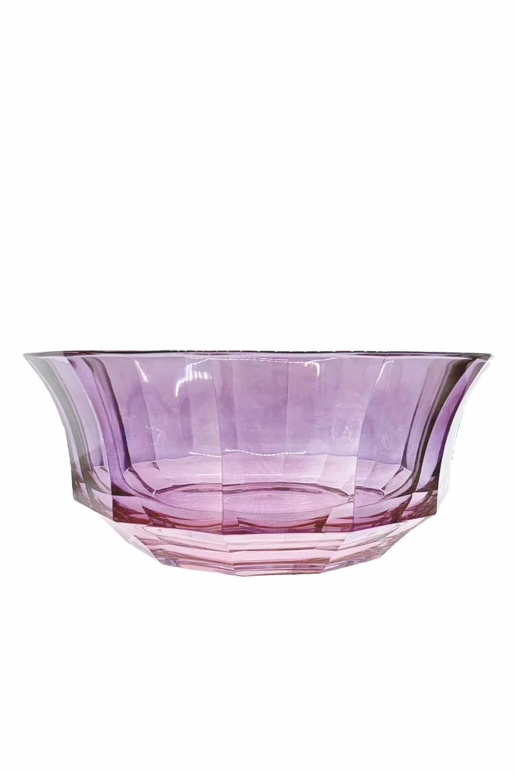 Luisa Beccaria Shade Pink To Purple Insalatiera Di Cristallo Sfaccettato Hotsell