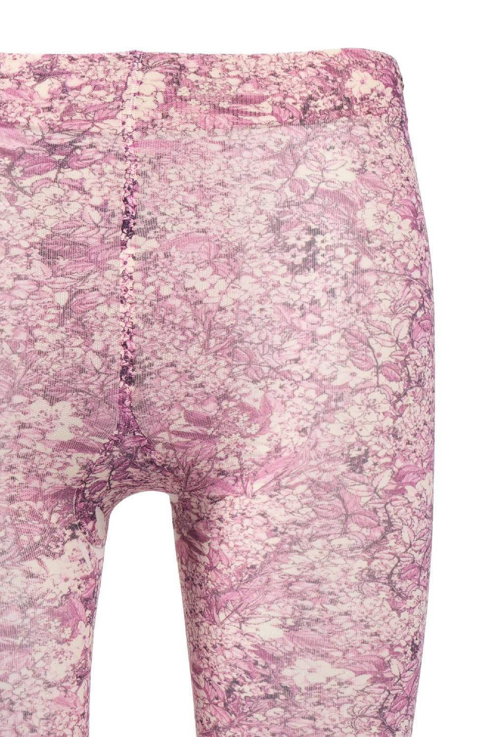 Luisa Beccaria Collant stampa micro fiori rosa Sottocosto