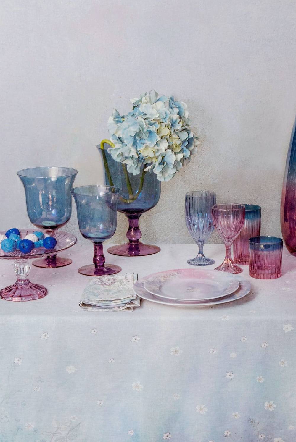 Luisa Beccaria Shade Purple To Blue Set Di Due Grandi Bicchieri Tumbler Offerta