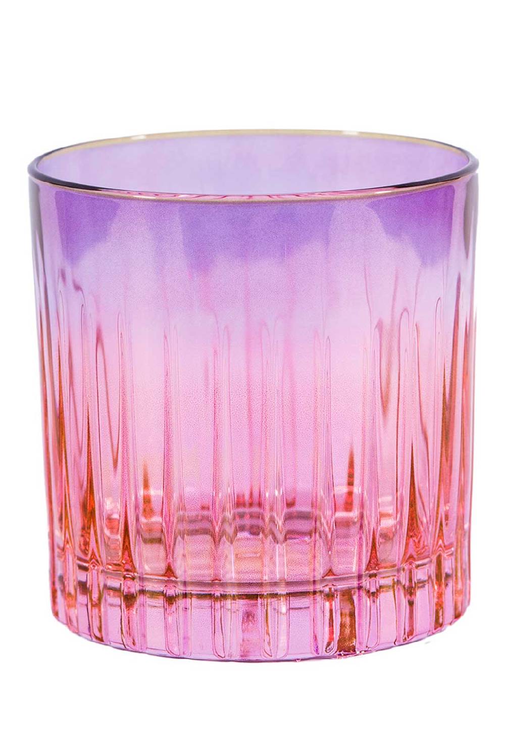 Luisa Beccaria Shade Pink To Purple Set di due piccoli bicchieri In Vendita