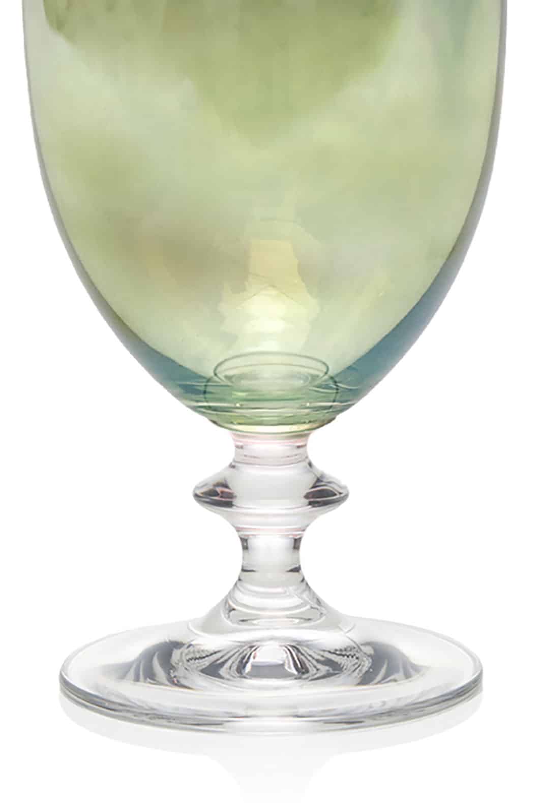 Luisa Beccaria Set Verde Di Due Bicchieri D'acqua Roseo Convenienza