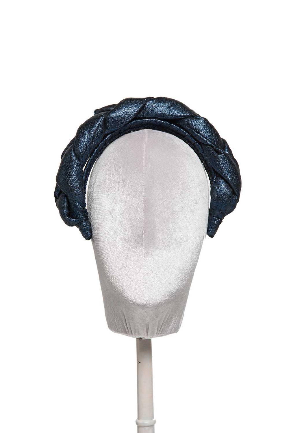 Luisa Beccaria Fascia per capelli intrecciata in lurex Vendita Economica