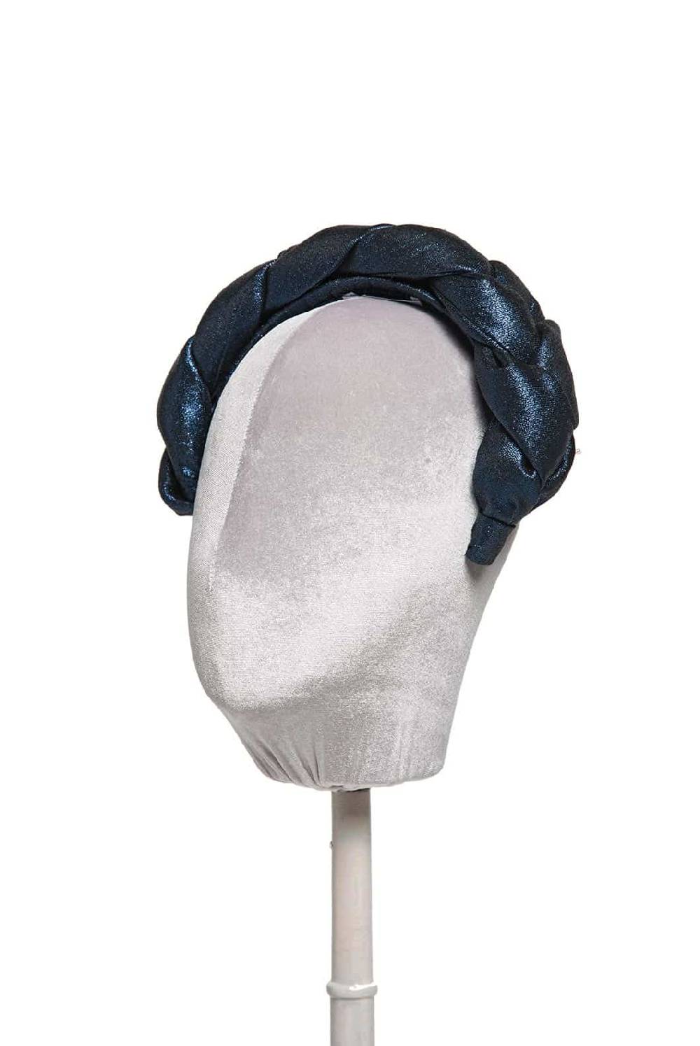 Luisa Beccaria Fascia per capelli intrecciata in lurex Vendita Economica