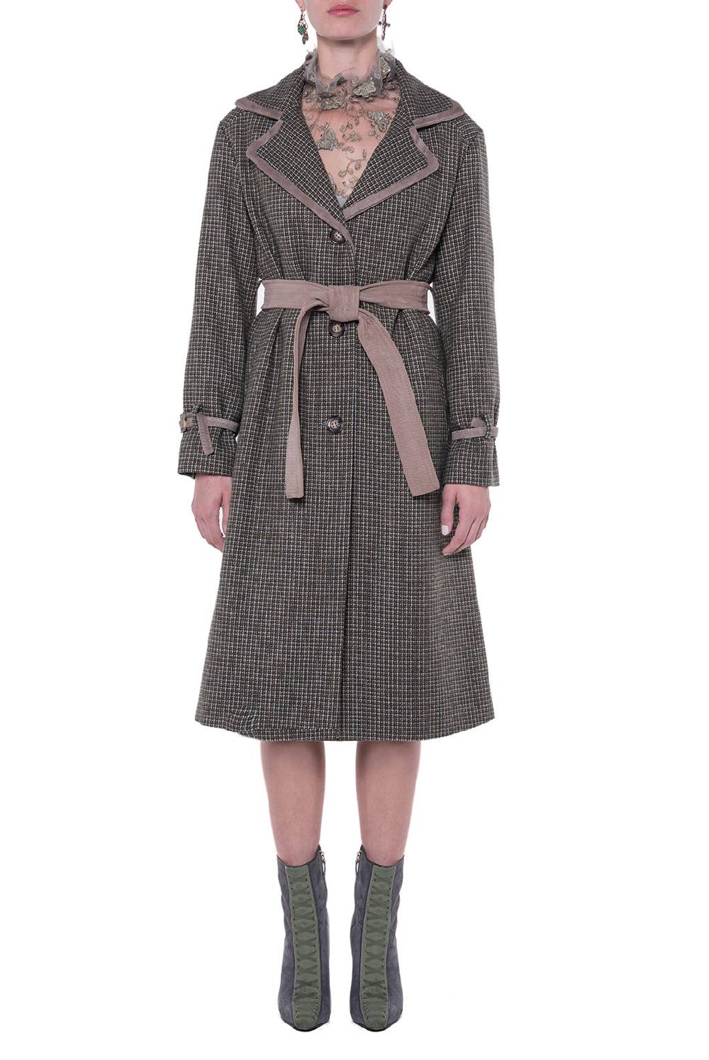 Luisa Beccaria Cappotto in tweed Moda