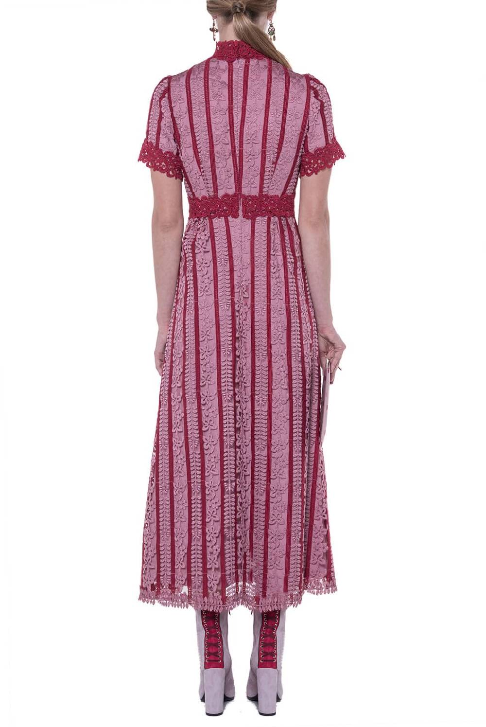 Luisa Beccaria Abito ricamato in macramè Promozione