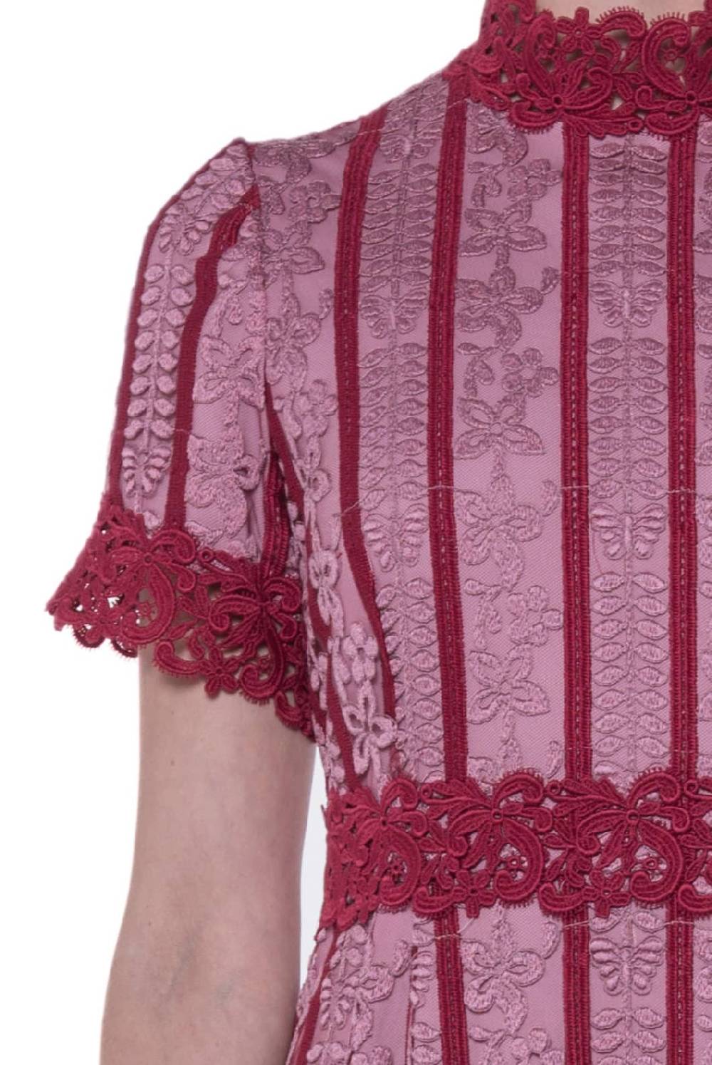 Luisa Beccaria Abito ricamato in macramè Promozione