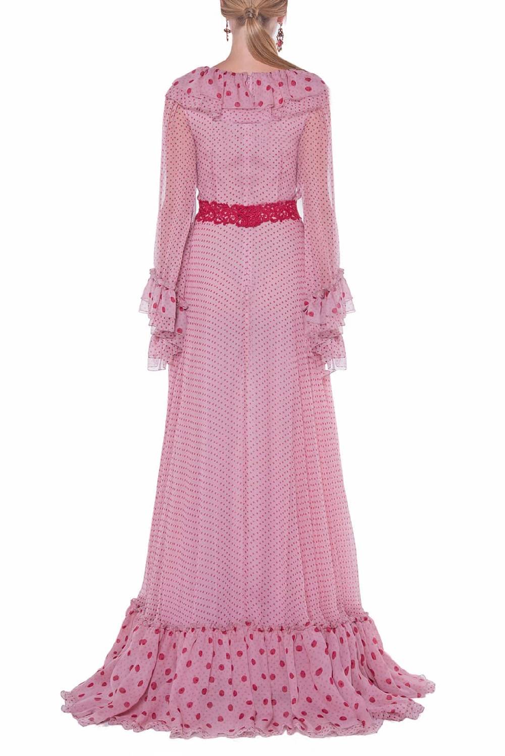 Luisa Beccaria Abito stampato in chiffon Spedizione Gratuita