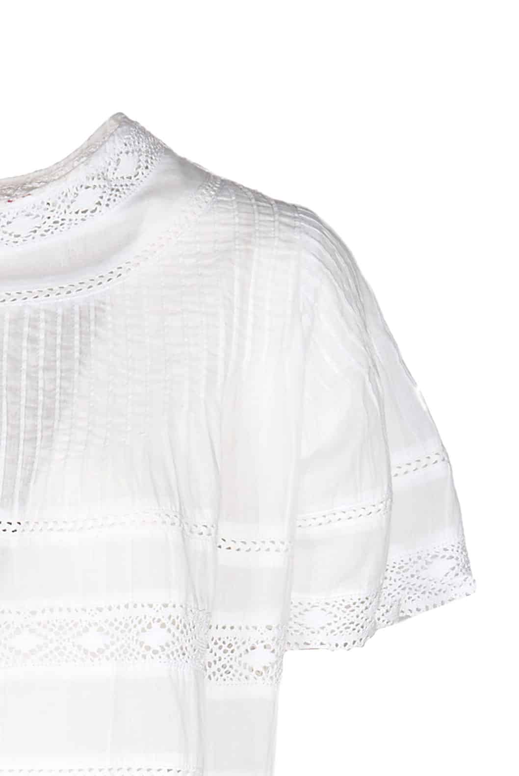 Luisa Beccaria Baby Doll Beach Abito bianco Novità