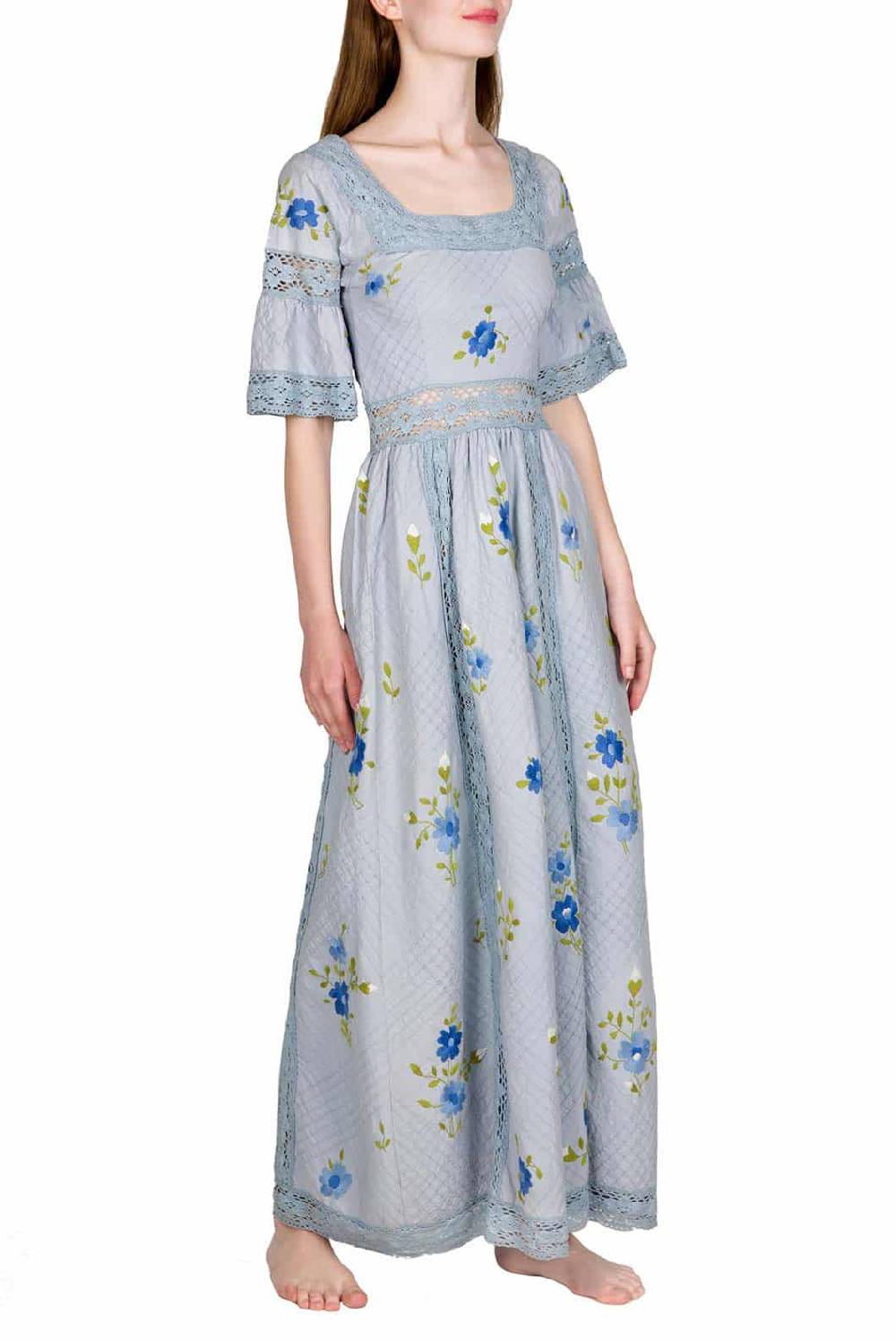 Luisa Beccaria Abito in pizzo floreale ritagliato Presa