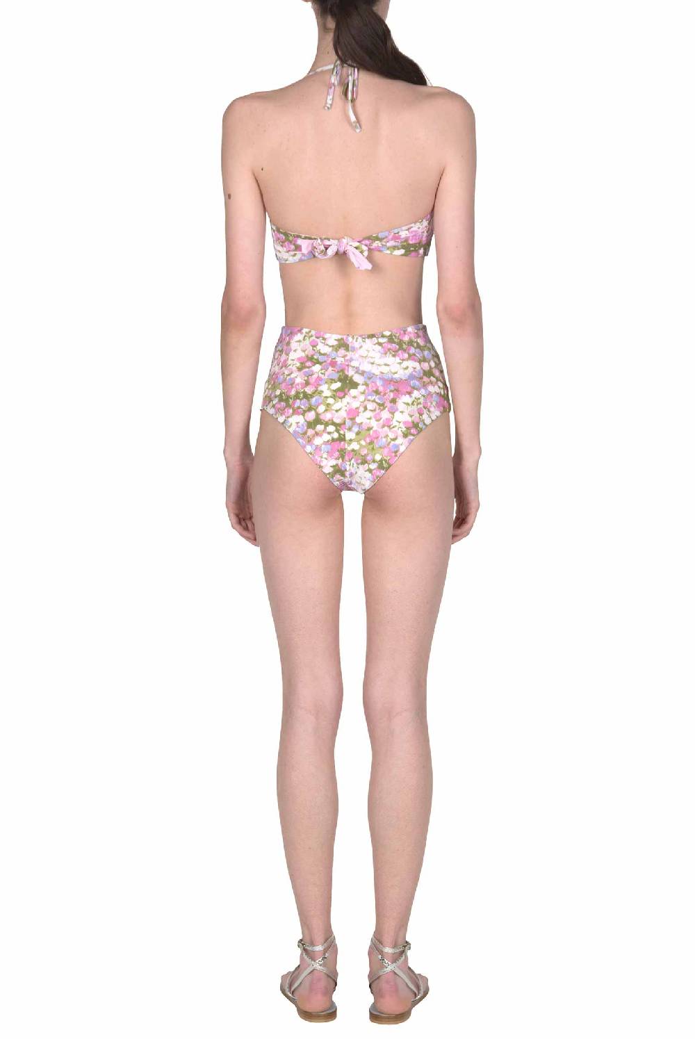 Luisa Beccaria Bikini Fascia E Slip A Vita Alta Rosa Monet Offerte