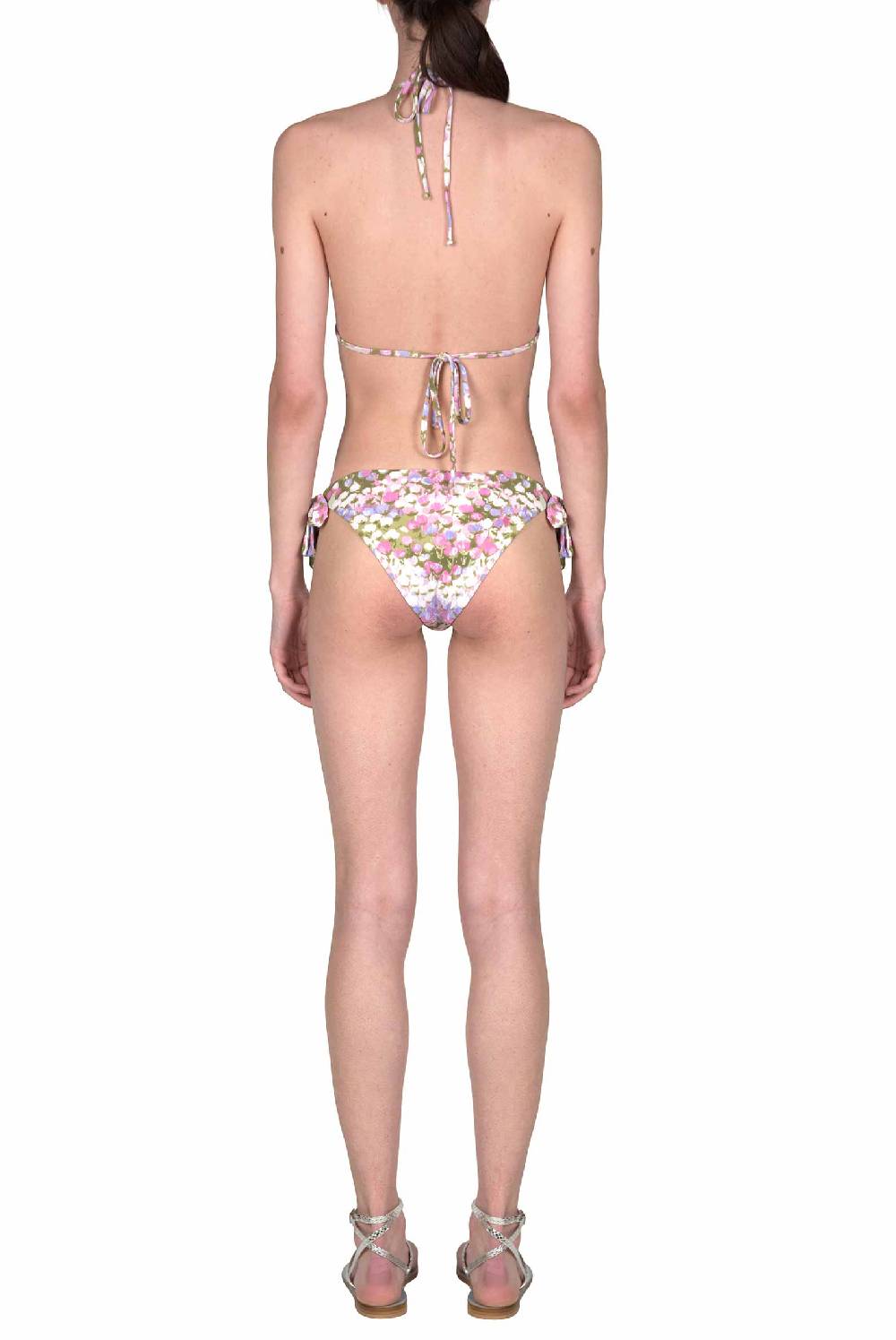 Luisa Beccaria Bikini Triangolo E Slip Rosa Monet Saldi Di Fabbrica