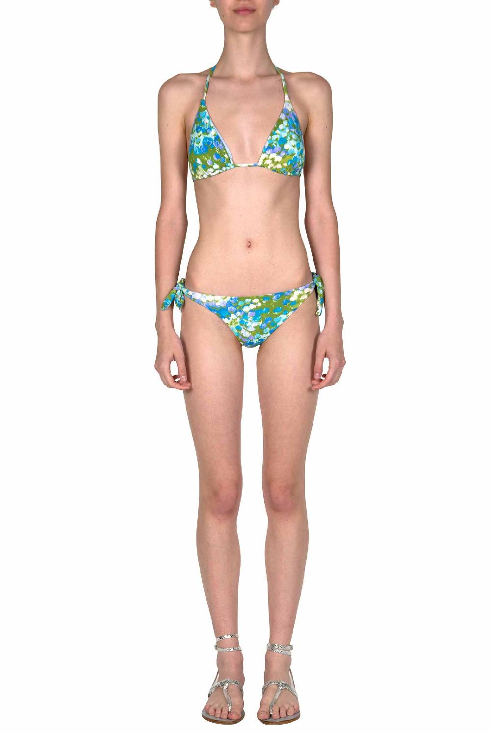 Luisa Beccaria Bikini Triangolo E Slip Blu Monet I Più Venduti